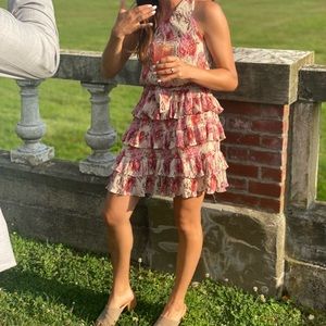 One shoulder floral dress from Showpo